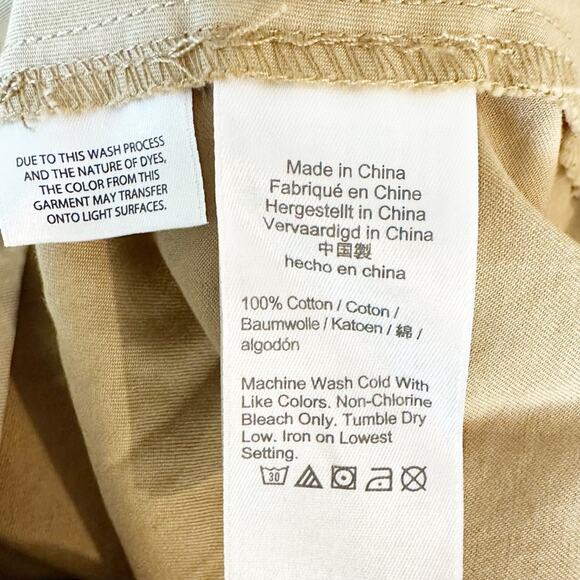 J. Crew Pleated A-line Chino Dress Honey Brown‎ Size 0 - Picture 10 of 10